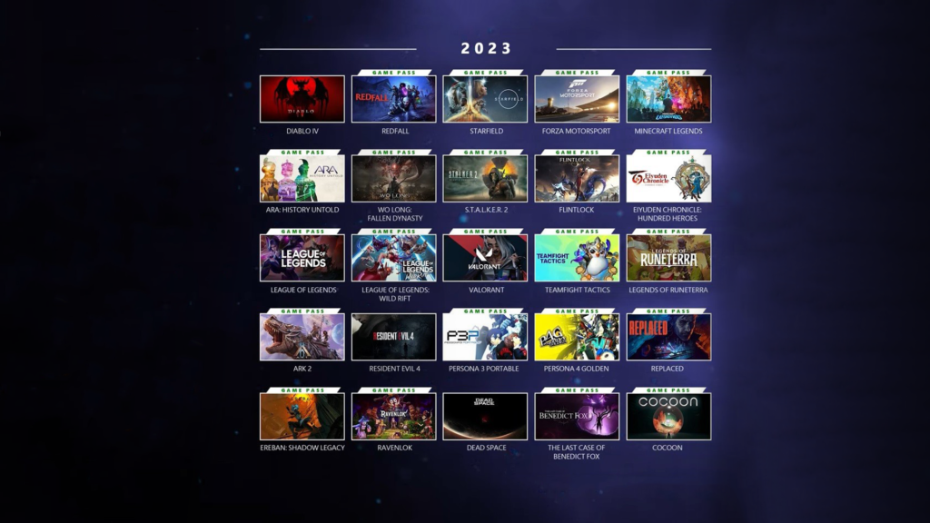 Xbox: lista gier, które trafią do Game Pass w 2023 roku